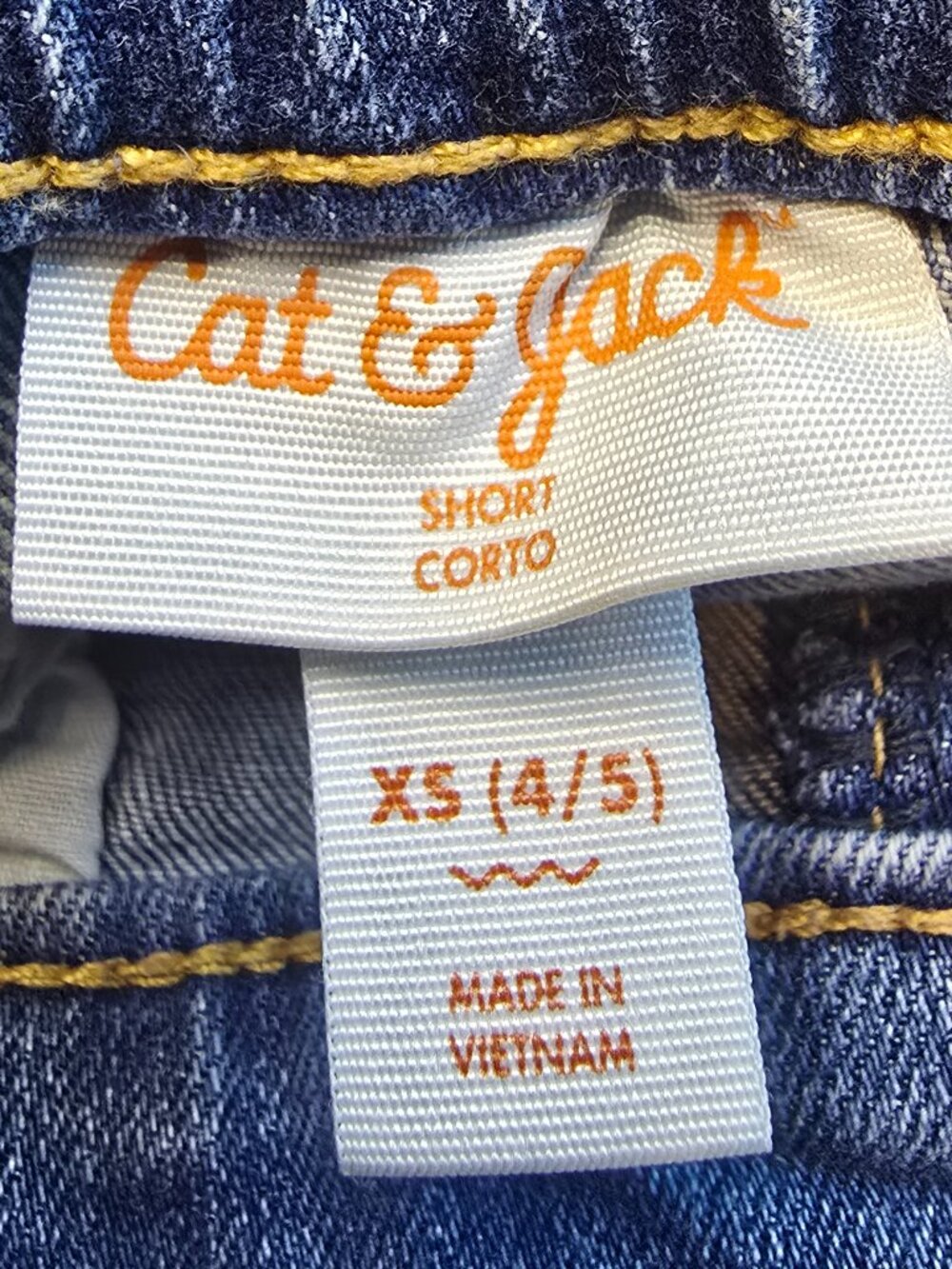 Cat & Jack Girl's Summer Shorts Bundle - 3 Pairs of Jean Shorts and 1 Pull-On - Picture 4 of 13